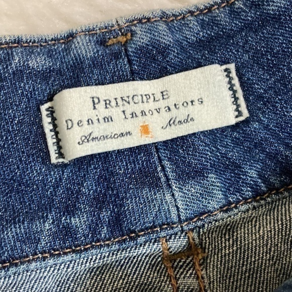 Principle Denim NWT The Carefree mid thigh jean skirt Sz32 - Picture 9 of 13